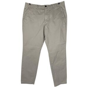 Perk Slim Fit & Stretch Men’s Khaki Flat Front Chino Pants Size 36x30